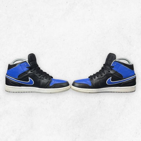 Air Jordan 1 Mid Royal Blue Black 554724-007 Men\'s US 10.5 2013 No Box main image 7